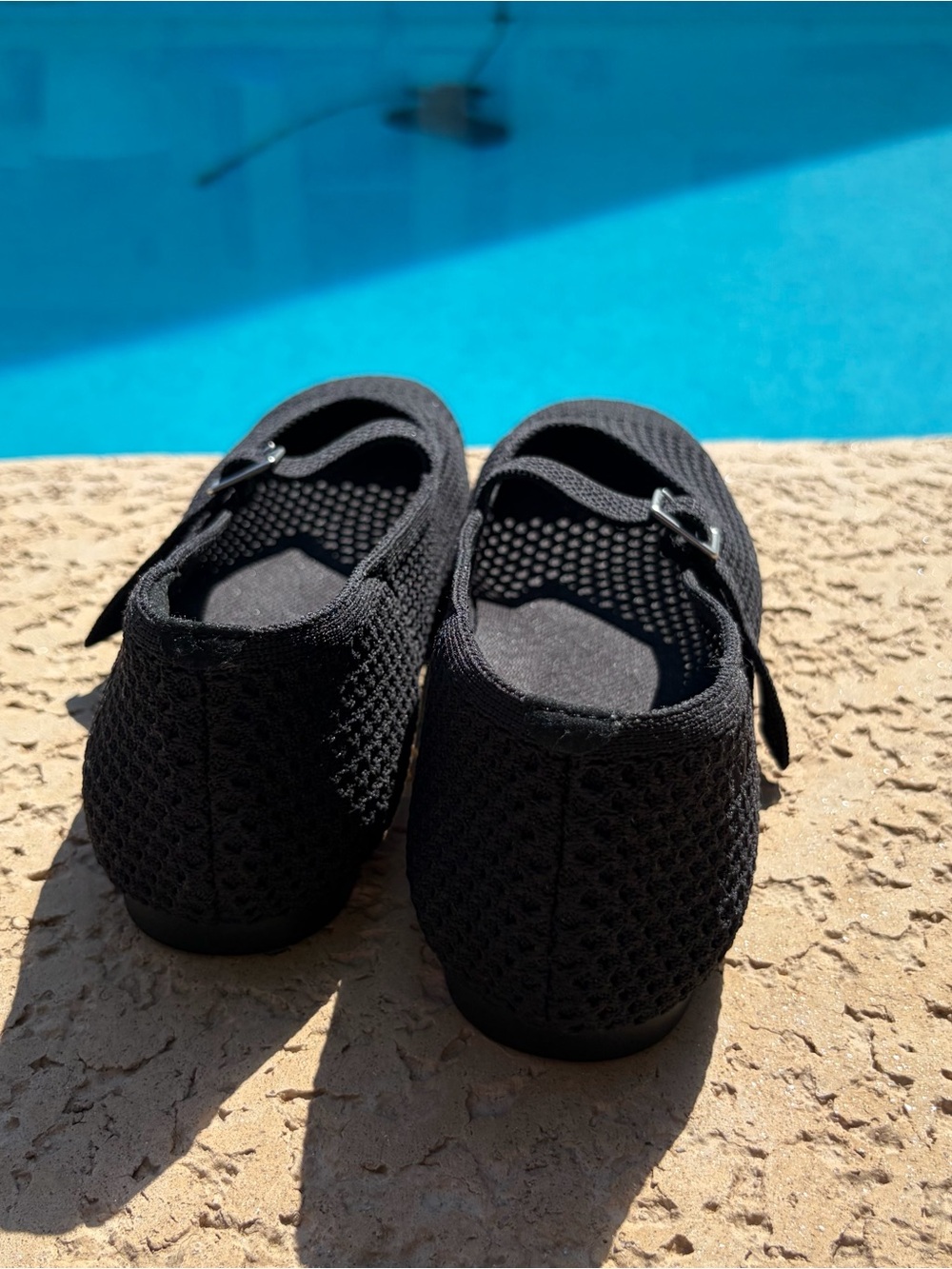 Vivía Margot Mary Jane Black Mesh Flats Size 10 - Picture 4 of 7